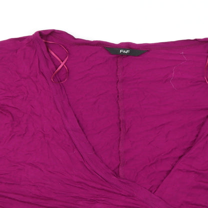 F&F Womens Purple   Cardigan Jumper Size 10