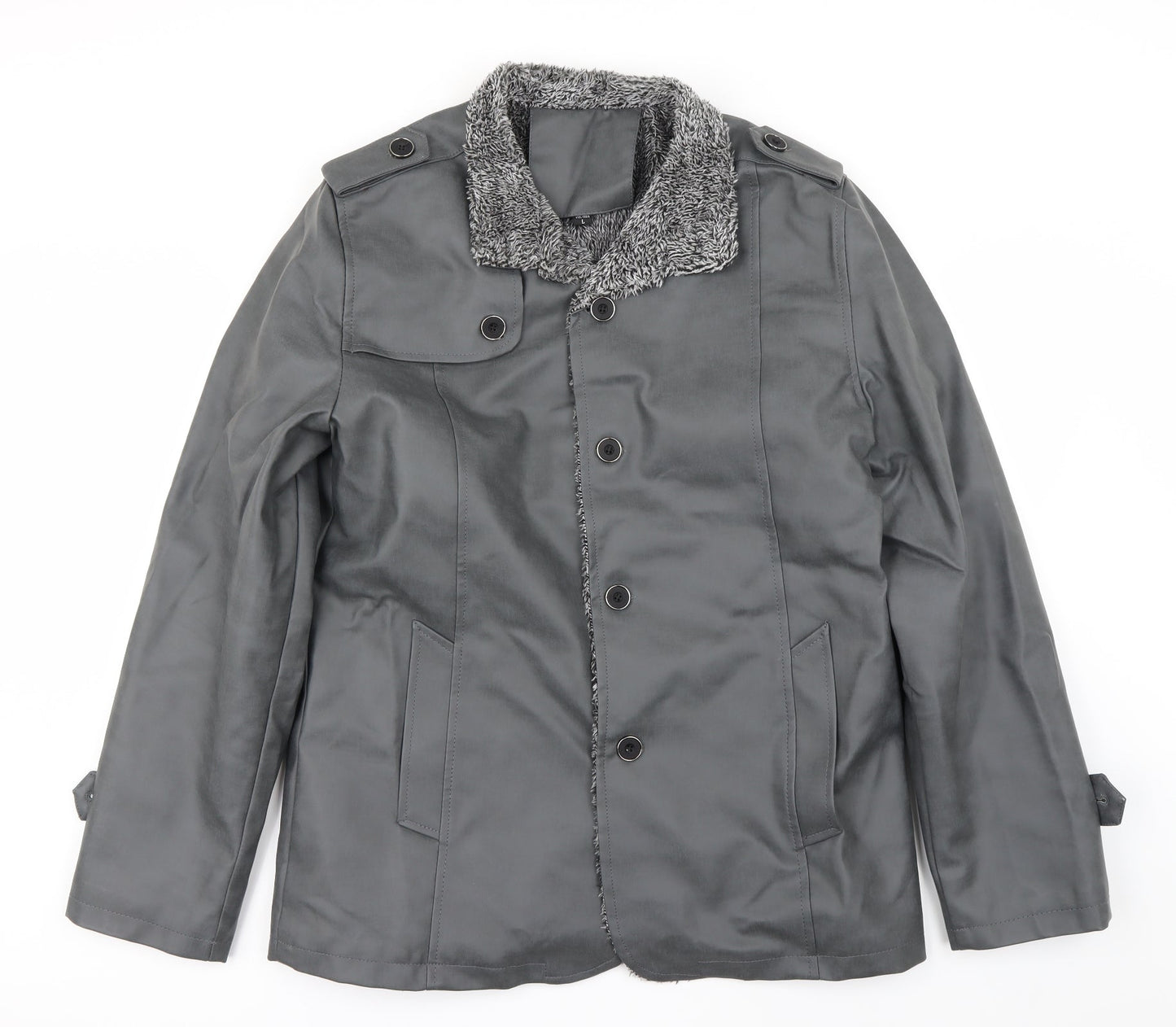 Womens UK Size L Preworn Grey Jacket