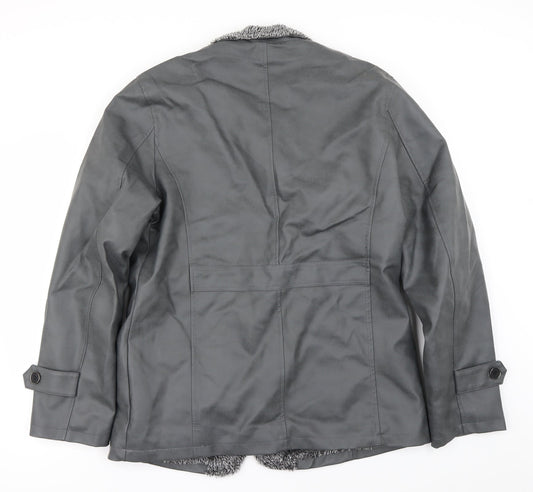 Womens UK Size L Preworn Grey Jacket