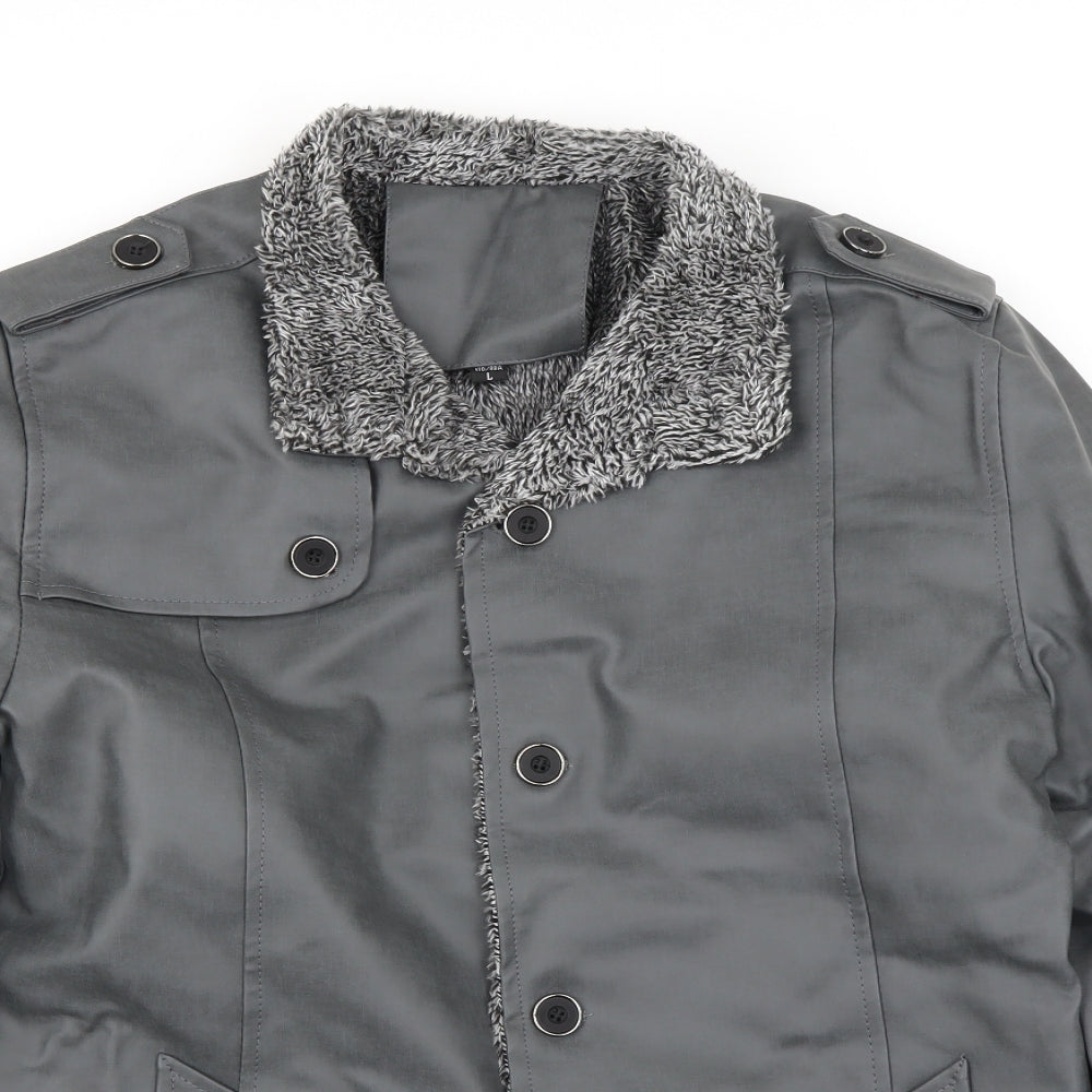 Womens UK Size L Preworn Grey Jacket
