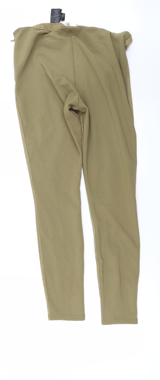 Womens UK Size L H&M Regular Fit  Brown Trousers