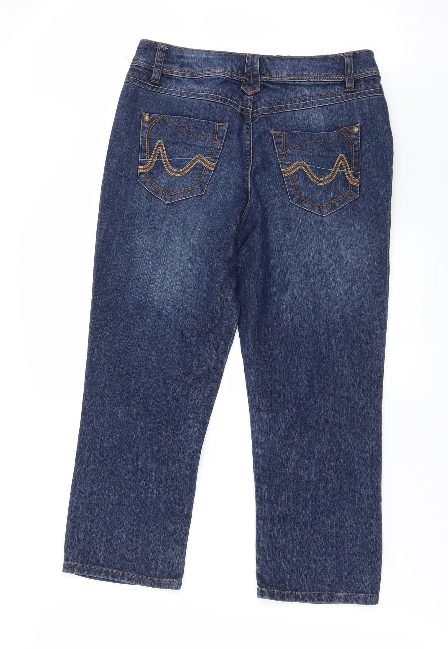 George Womens Blue   Straight Jeans Size 28 in L22 in