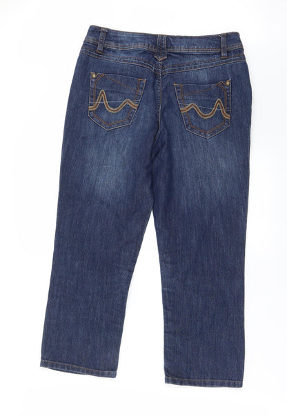 George Womens Blue   Straight Jeans Size 28 in L22 in