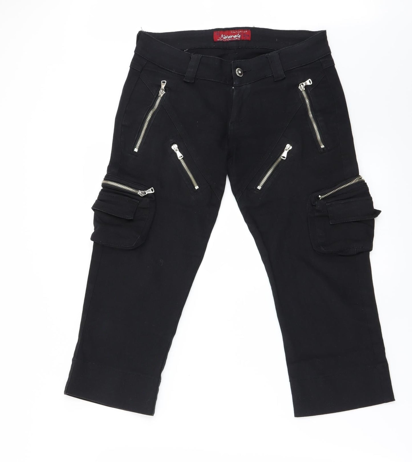 Preworn Womens Black   Straight Jeans Size M L20 in