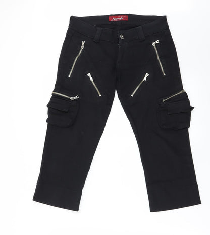 Preworn Womens Black   Straight Jeans Size M L20 in