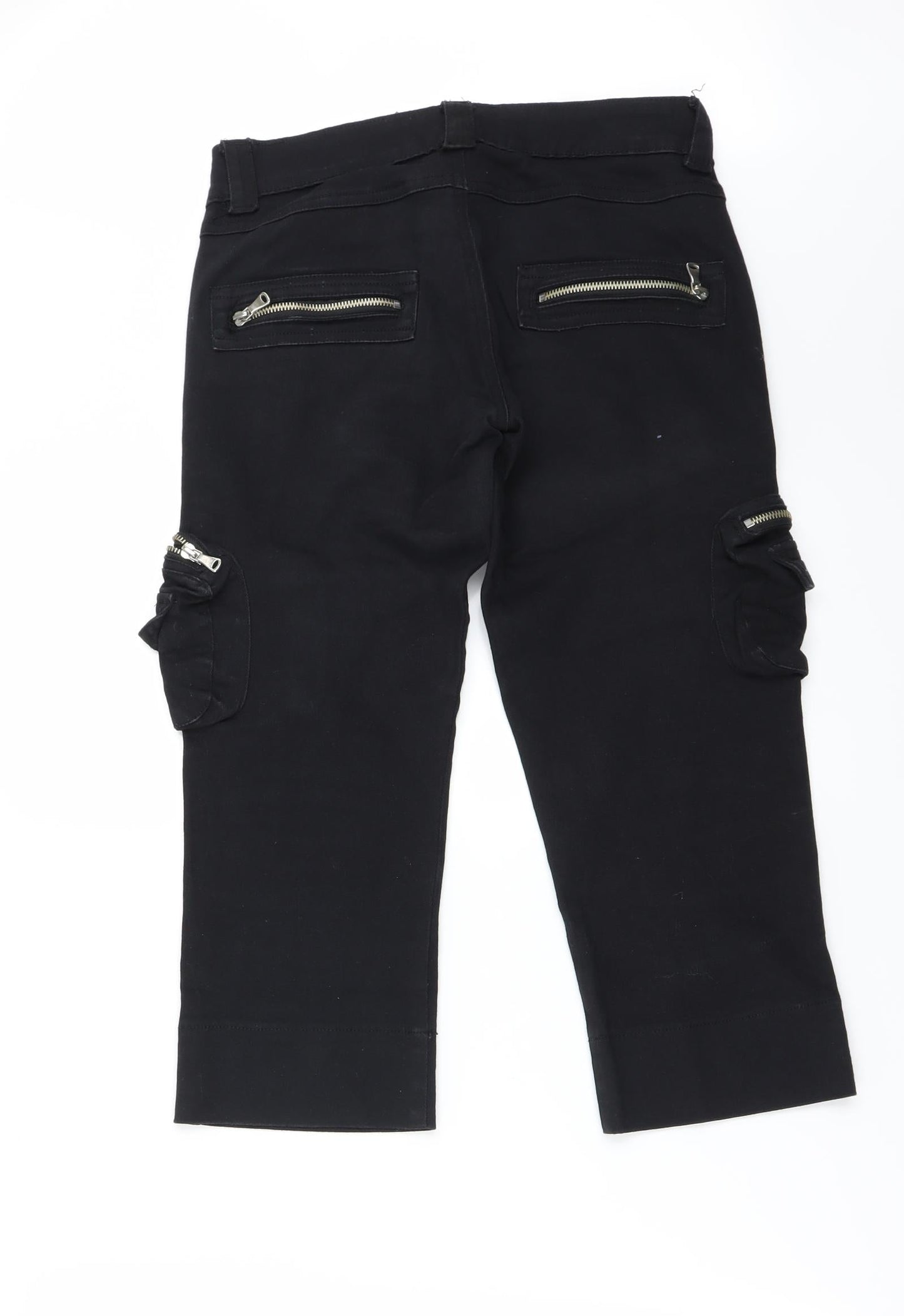Preworn Womens Black   Straight Jeans Size M L20 in