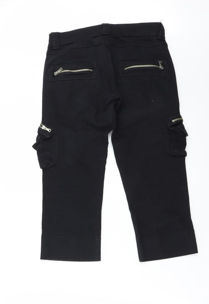 Preworn Womens Black   Straight Jeans Size M L20 in