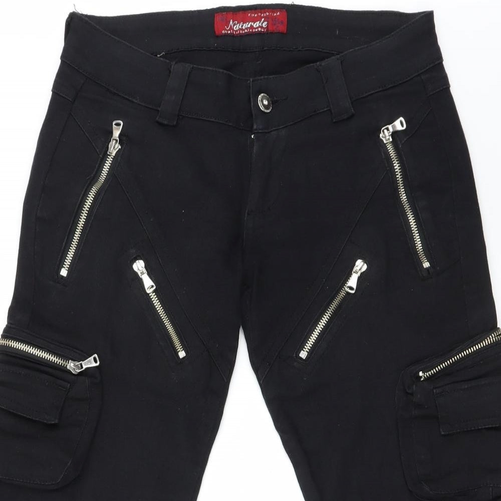 Preworn Womens Black   Straight Jeans Size M L20 in