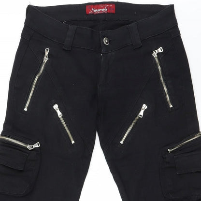 Preworn Womens Black   Straight Jeans Size M L20 in