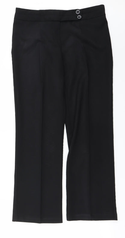George Womens Black   Trousers  Size 10 L25 in