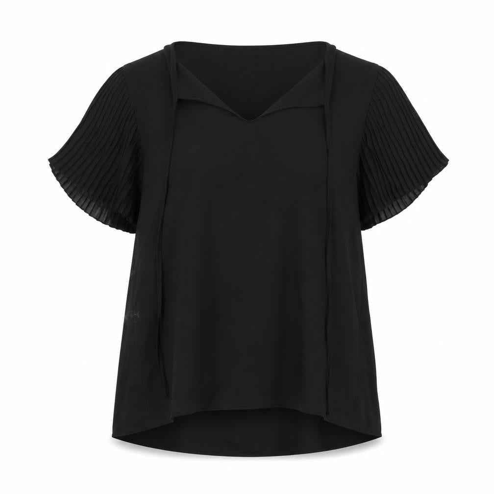 Womens UK Size 12 Atmosphere Black Basic Blouse