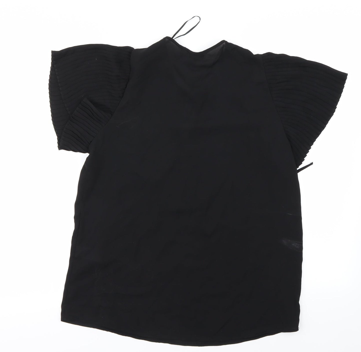 Womens UK Size 12 Atmosphere Black Basic Blouse