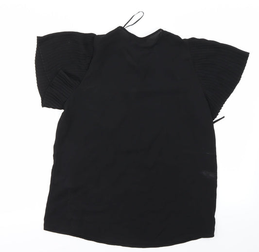 Womens UK Size 12 Atmosphere Black Basic Blouse