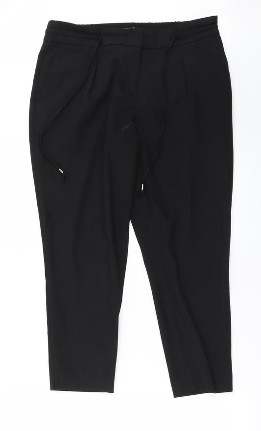 NEXT Womens Black   Trousers  Size 12 L22 in