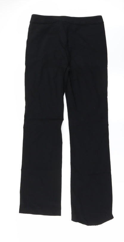 Womens UK Size 10 Papaya Regular Fit  Black Trousers