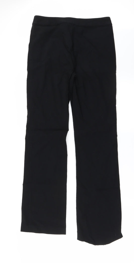 Womens UK Size 10 Papaya Regular Fit  Black Trousers