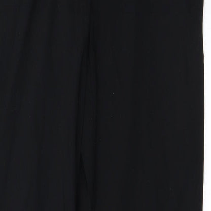 Womens UK Size 10 Papaya Regular Fit  Black Trousers