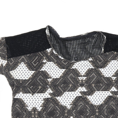 Womens UK Size 10 NEXT Black Basic T-Shirt