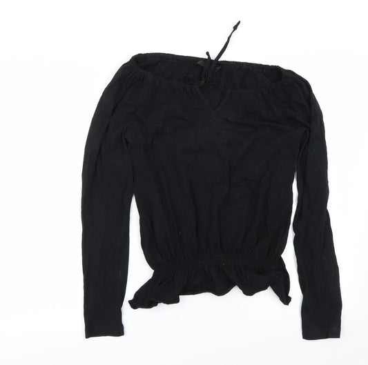 F&F Womens Black   Basic Blouse Size 8