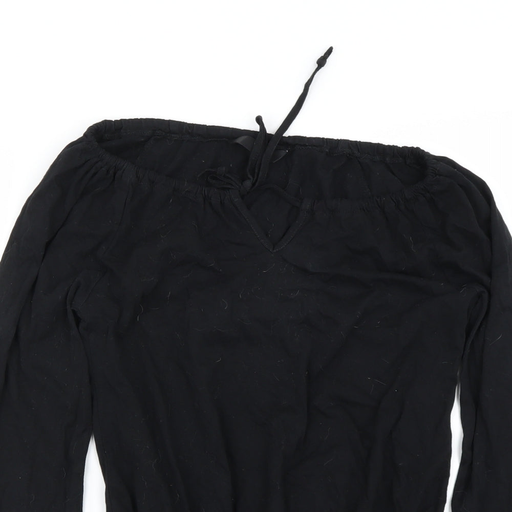 F&F Womens Black   Basic Blouse Size 8