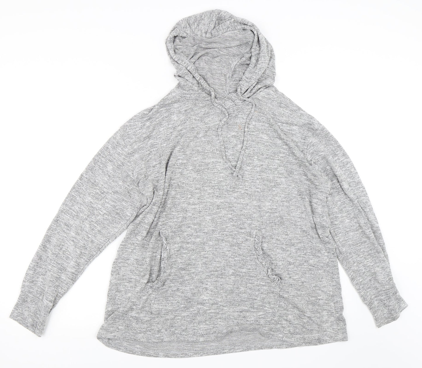 Papaya Womens Grey   Pullover Hoodie Size L
