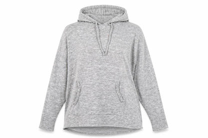 Papaya Womens Grey   Pullover Hoodie Size L