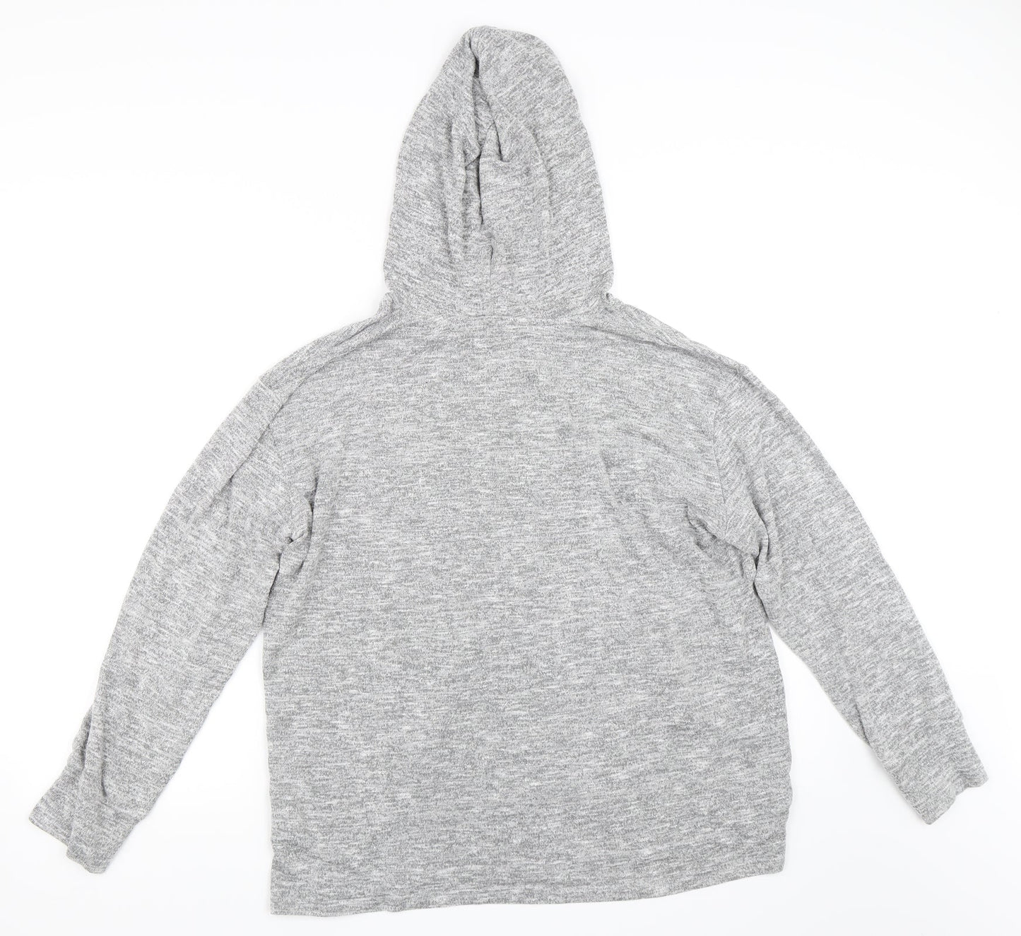 Papaya Womens Grey   Pullover Hoodie Size L