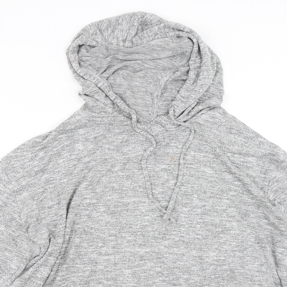 Papaya Womens Grey   Pullover Hoodie Size L