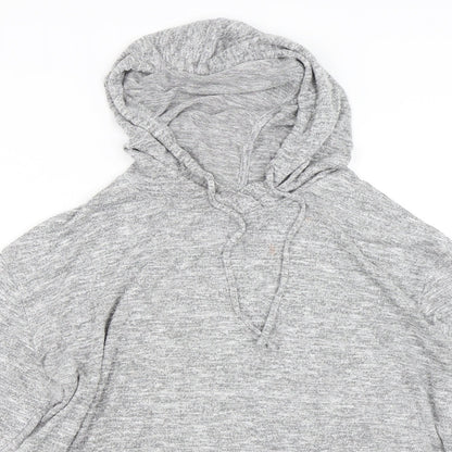 Papaya Womens Grey   Pullover Hoodie Size L