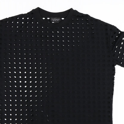 Topshop Womens Black   T-Shirt Dress  Size 6