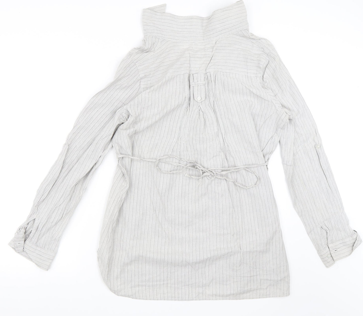 Internationale Womens Silver   Shirt Dress  Size 14