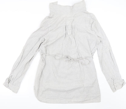 Internationale Womens Silver   Shirt Dress  Size 14
