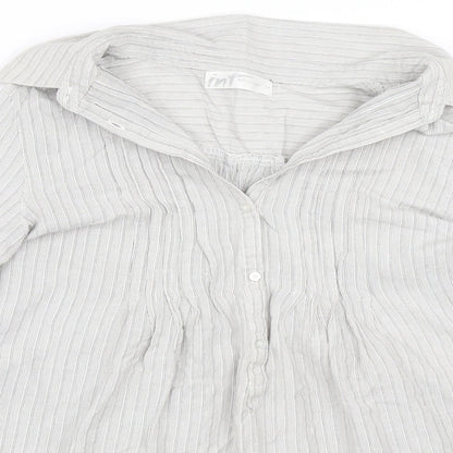 Internationale Womens Silver   Shirt Dress  Size 14