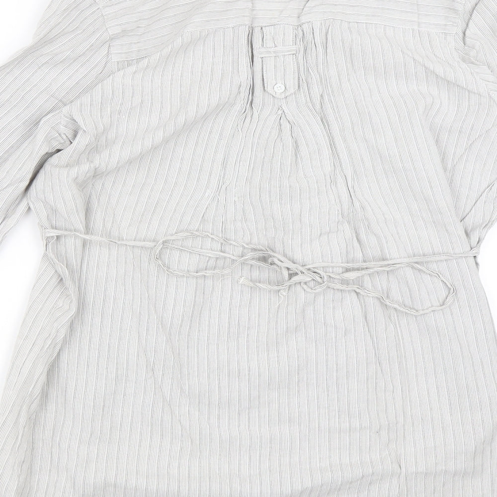Internationale Womens Silver   Shirt Dress  Size 14