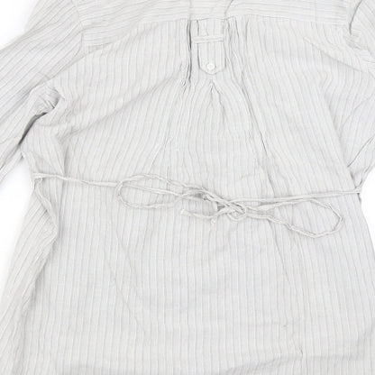 Internationale Womens Silver   Shirt Dress  Size 14