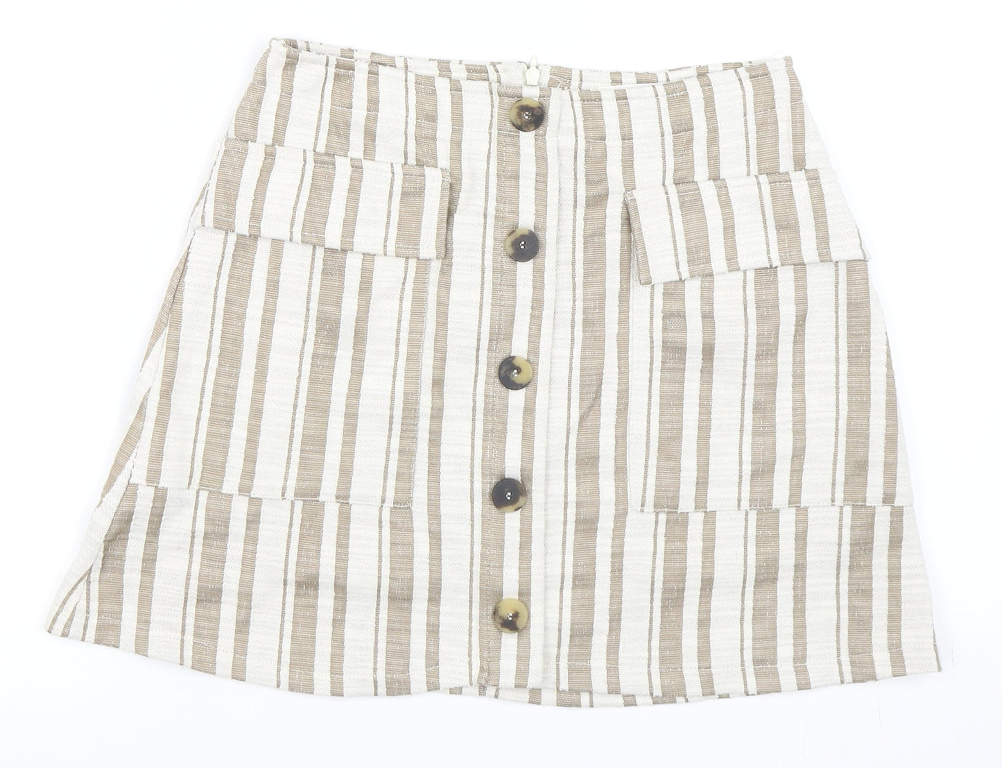 MNG Womens Beige   A-Line Skirt Size M