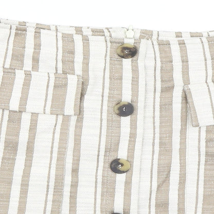 MNG Womens Beige   A-Line Skirt Size M