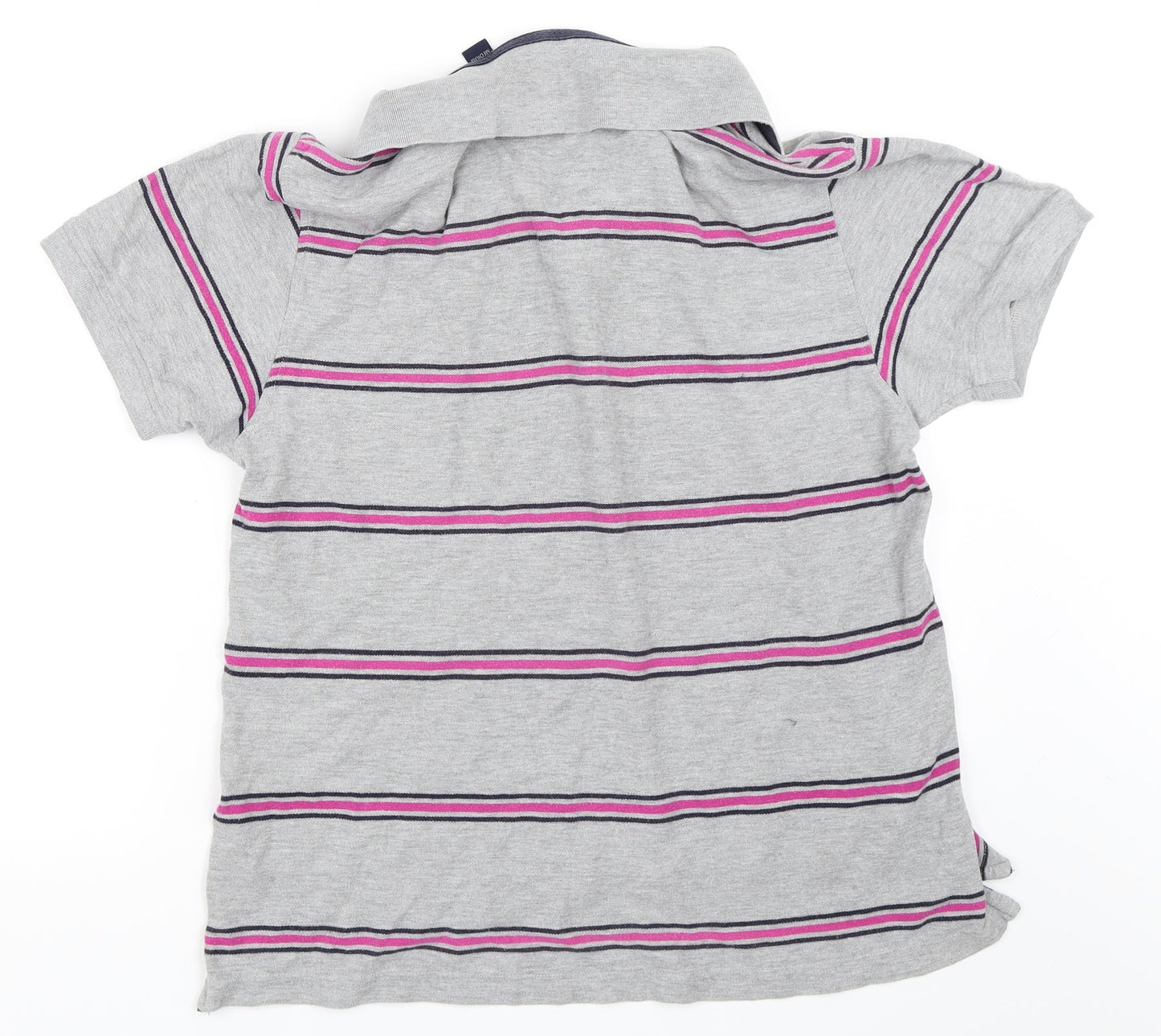 Stone Bay Mens Grey Striped   Polo Size M