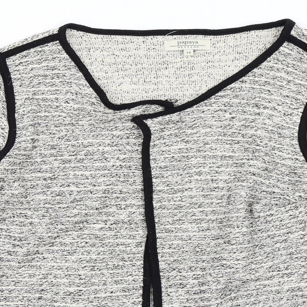 Papaya Womens Beige   Jacket  Size 14