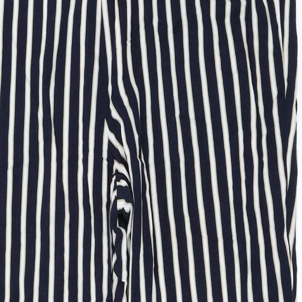 Yessica Womens Blue Striped  Trousers  Size 42 L27 in