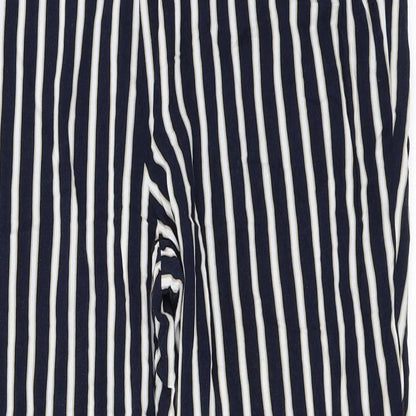 Yessica Womens Blue Striped  Trousers  Size 42 L27 in