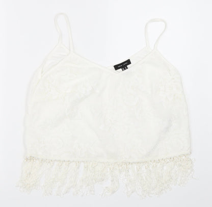 Womens UK Size 16 New Look Ivory Basic Blouse