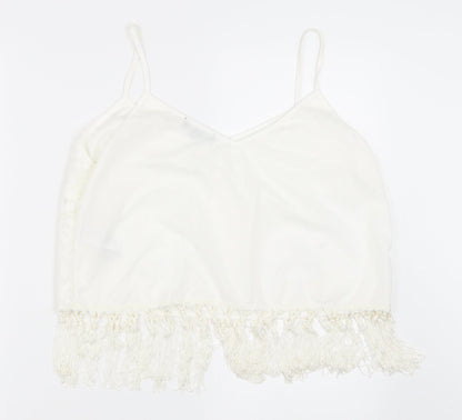Womens UK Size 16 New Look Ivory Basic Blouse
