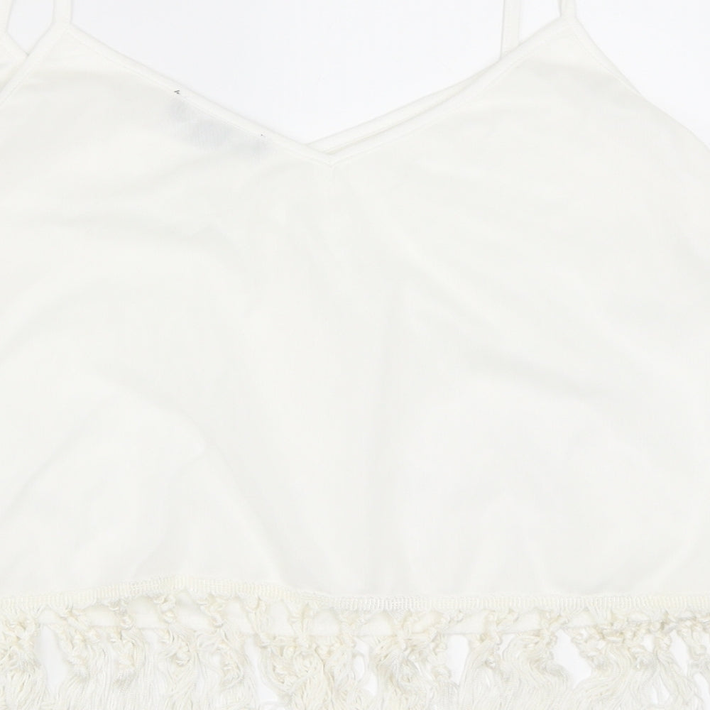 Womens UK Size 16 New Look Ivory Basic Blouse