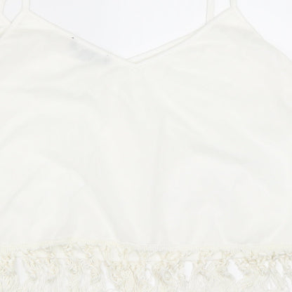 Womens UK Size 16 New Look Ivory Basic Blouse