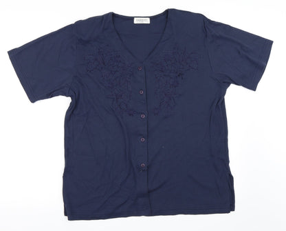 Fabrizo Womens Blue   Cardigan Jumper Size M