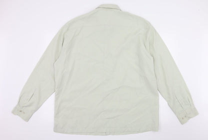 St Micheal Mens Green    Button-Up Size 2XL