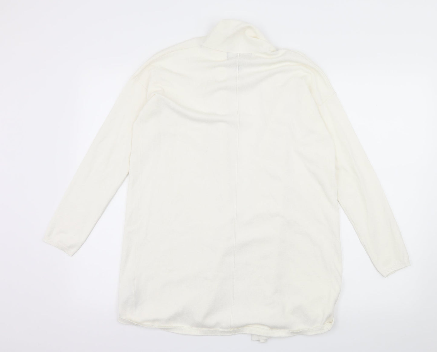 FOREVER 21 Womens Ivory  Knit Cardigan Jumper Size S