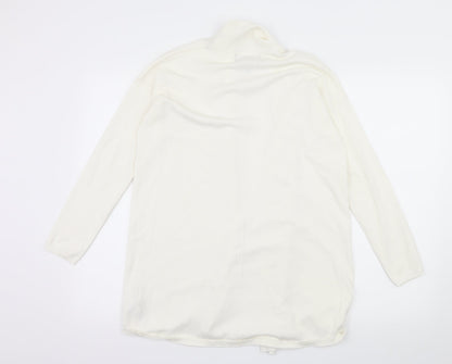 FOREVER 21 Womens Ivory  Knit Cardigan Jumper Size S