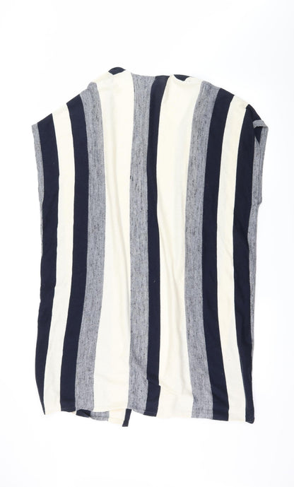 Papaya Womens Multicoloured Striped Knit Cardigan Jumper Size S